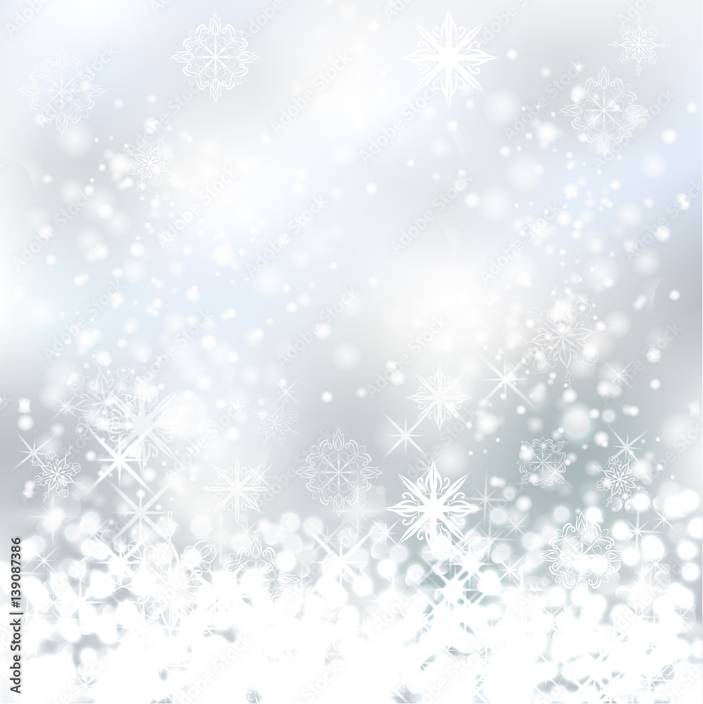 Vector white snowflakes backdrop Vector white snowflakes backdrop