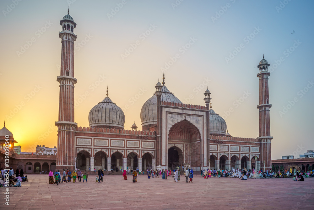 Jama Masjid in Delhi, India