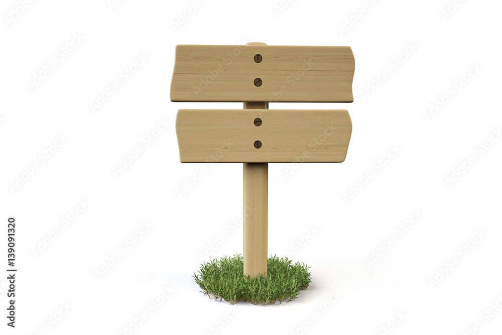 A wooden sign on grass. A wooden sign on grass.