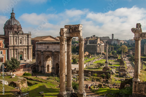 The Forum Romanum in Rome, Italy