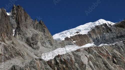 Landscape near Cho La mountain pass, Everest National Park, Nepal.