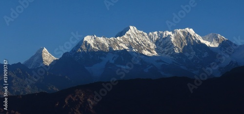 Mountains in the Everest National Park. View from the Lukla to Kathmandu flight.