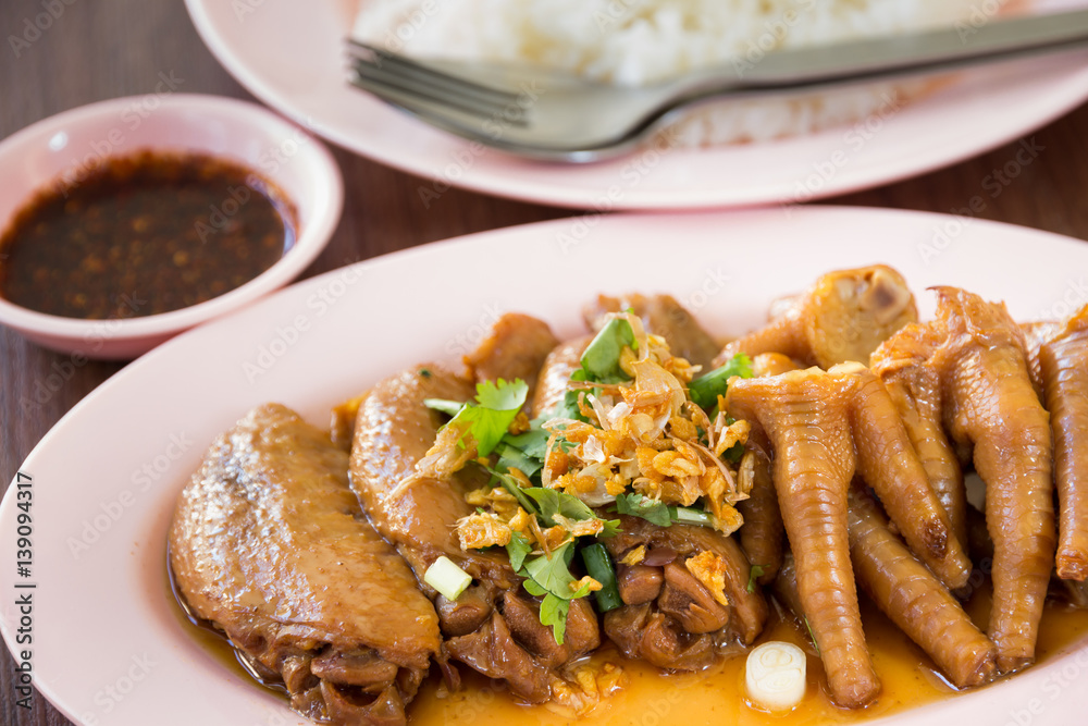 stewed chicken wings stewed chicken wings