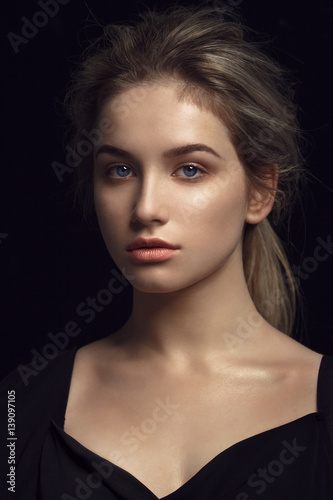 Beauty portrait of female face