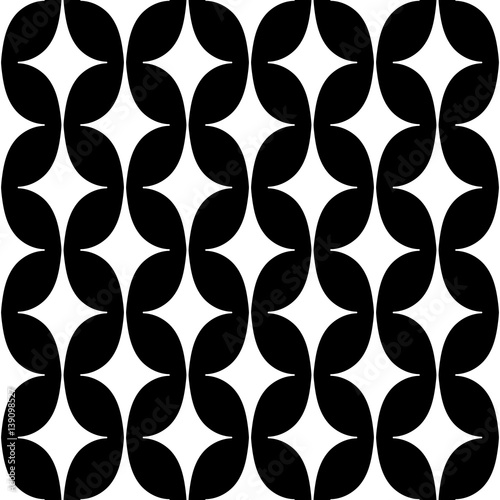 Fotografi Pattern with curved rhombus