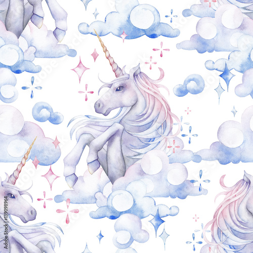 Dekoracja na wymiar  cute-watercolor-unicorn