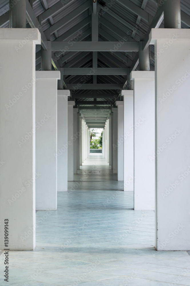 Obraz premium Roof modern style corridor background.