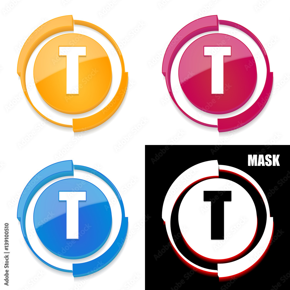 okrągła ikona 3D z blaskiem zestaw okrągła ikona 3D z blaskiem zestaw