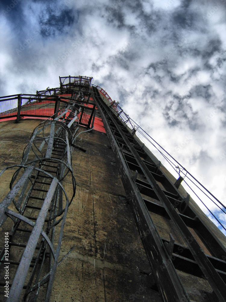 Fototapeta premium metal pipe at a height