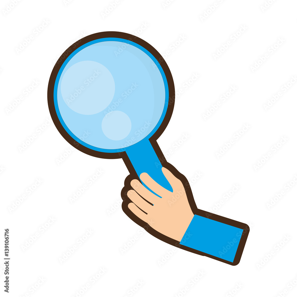 hand holding delivery loupe service vector illustration eps 10 hand holding delivery loupe service vector illustration eps 10