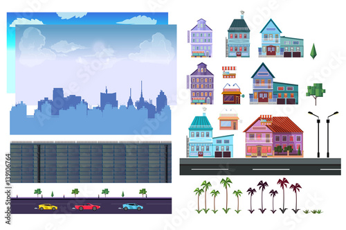 City 2d game level kit