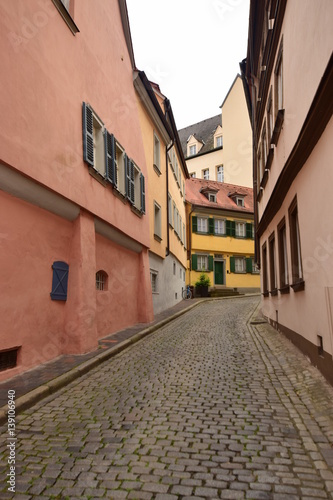 View in the historical town of Bamberg, Bavaria, region Upper Franconia, Germany