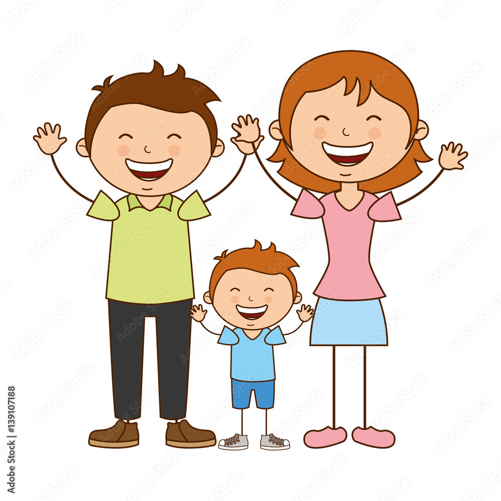 happy family members icon vector illustration design happy family members icon vector illustration design