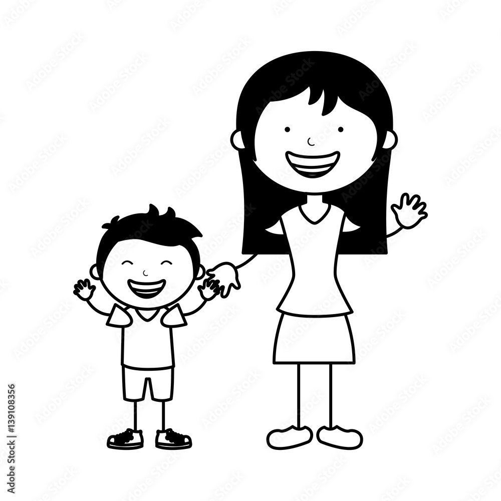 happy family members icon vector illustration design happy family members icon vector illustration design