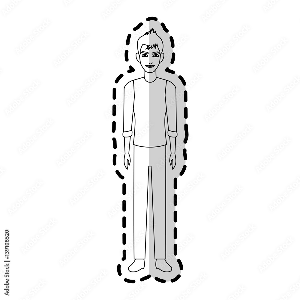 Obraz premium happy man icon image vector illustration design 