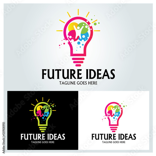 Future ideas logo design template. Vector illustration