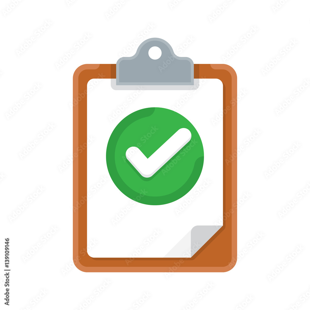 Clipboard and check marks Clipboard and check marks