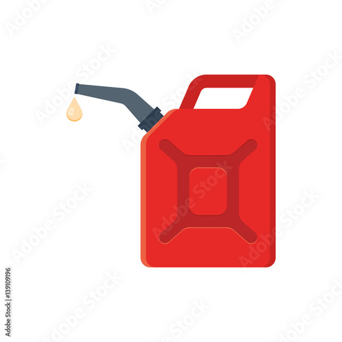 Canister of gasoline.