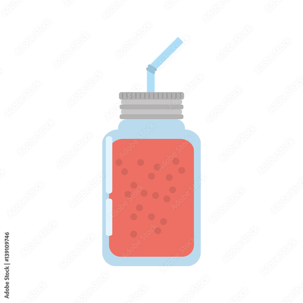 glass jar juice straw vector illustration eps 10 glass jar juice straw vector illustration eps 10