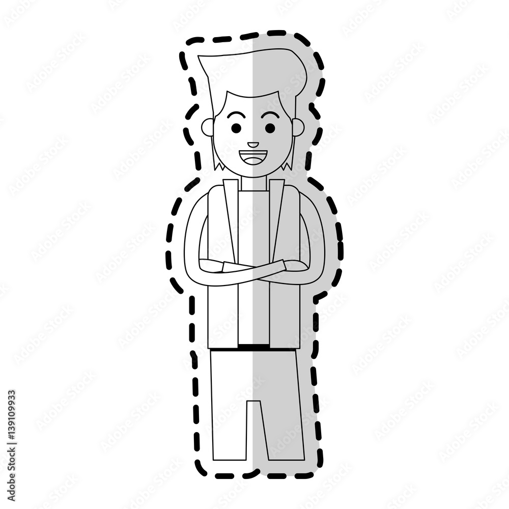 happy man icon image vector illustration design 