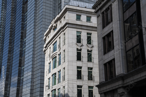 Buildings facades in London City