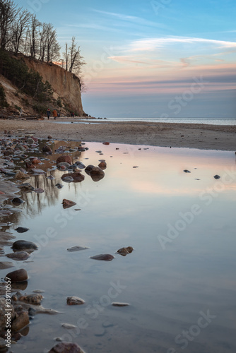 Plaża, klif w Orłowie