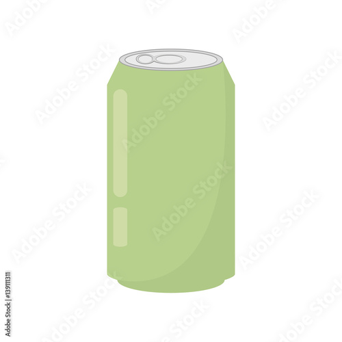 green soda can drink vector illustration eps 10
