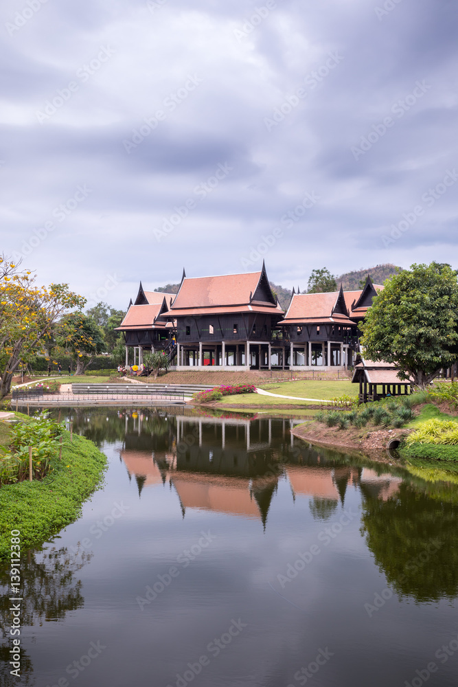 Thai traditional houses style in Thailand