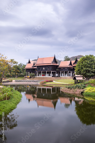 Thai traditional houses style in Thailand © witthaya