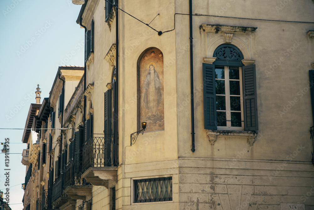Naklejka premium Italian architecture of Verona