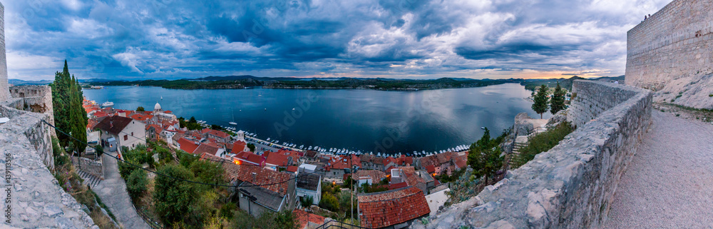 The Dusk in Sibenik City, Croatia
