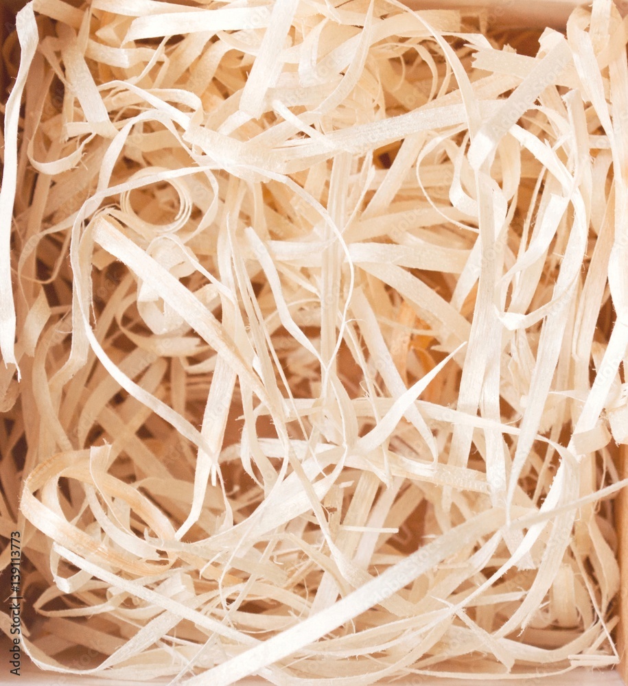 Wood wool closeup Wood wool closeup