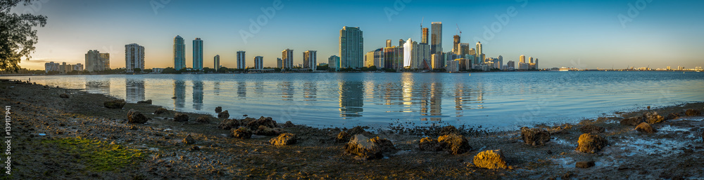 Fototapeta premium Miami Skyline Panorama