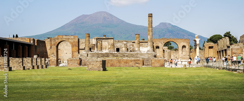 The famous antique site of Pompeii, near Naples. photo