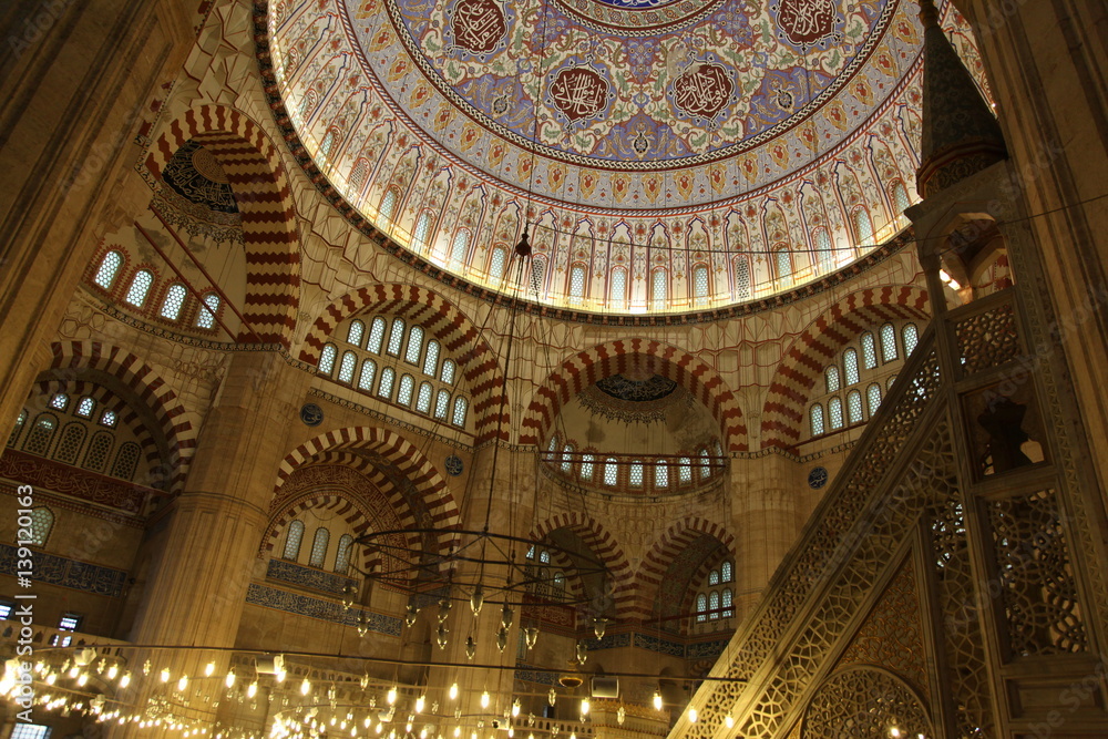 Dome, Selimiye Mosque, Edirne, Turkey