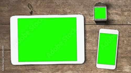 Mobile Devices Greenscreen