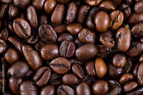 Fototapeta Naklejka Na Ścianę i Meble -  Roasted Brown coffee bean