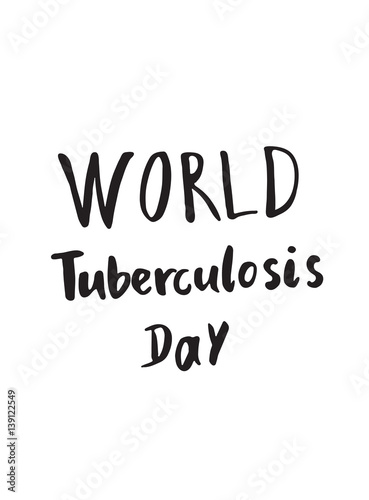 Greeting card of the World Tuberculosis Day