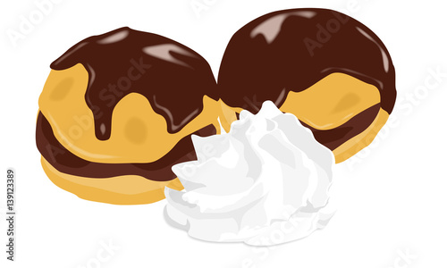 Profiteroles au chocolat