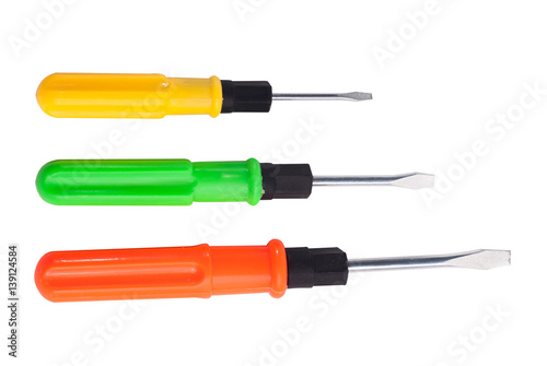 Mixed set of screwdrivers,