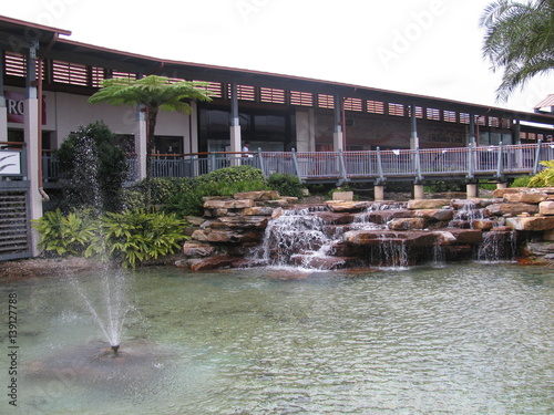Bridge Over Waterfall