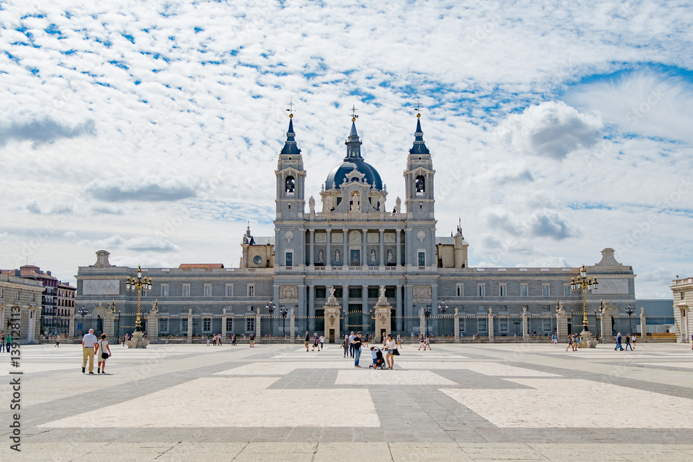 view of the Cathedral of Almudena