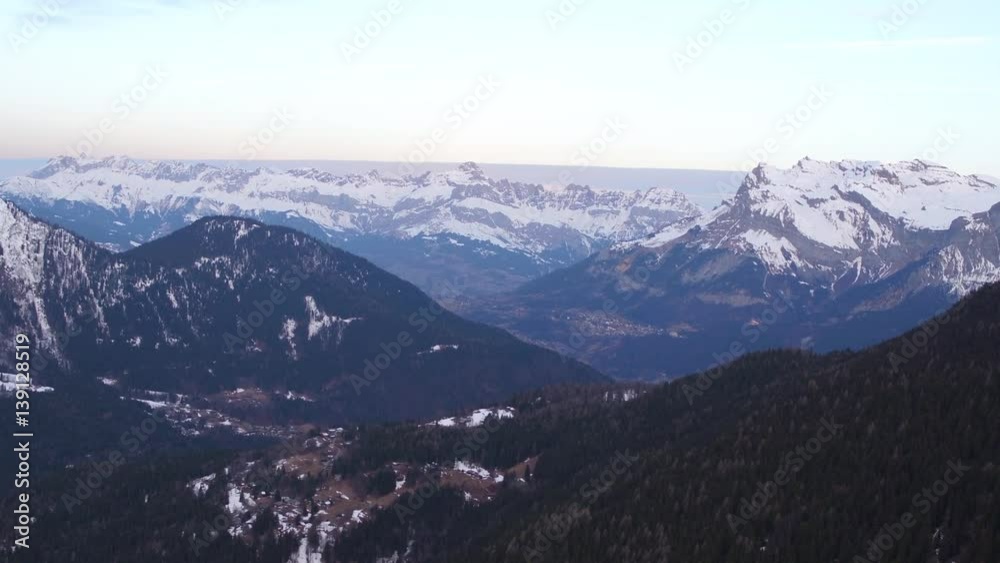 Mont Blanc, Areal view Mont Blanc, Areal view