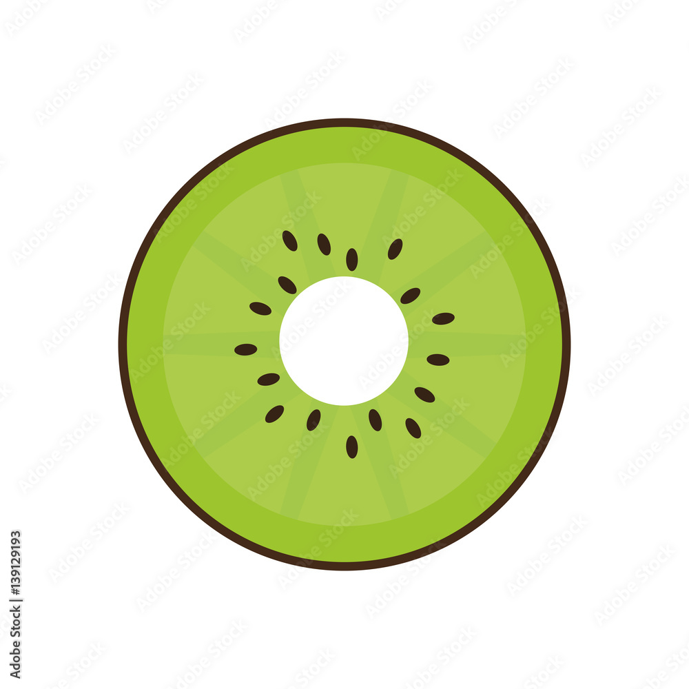 Fototapeta premium Kiwi Delicious fruit icon vector illustration graphic design