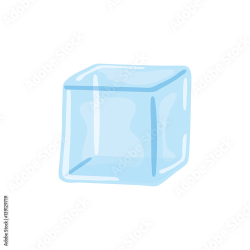 Water ice cube icon vector illustration graphic design