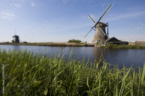 Windmill  Kinderdijk in netherlands