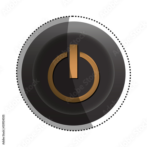 On off switch power icon vector illustration graphic design