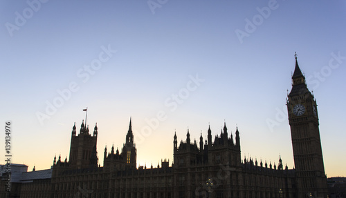 Big Ben and The Houses of Parliament at sunset