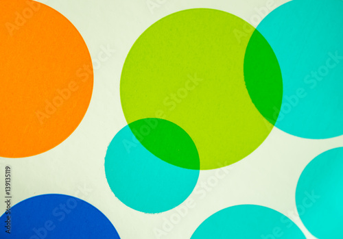 Bright vibrant circle patter for background or backdrop. 