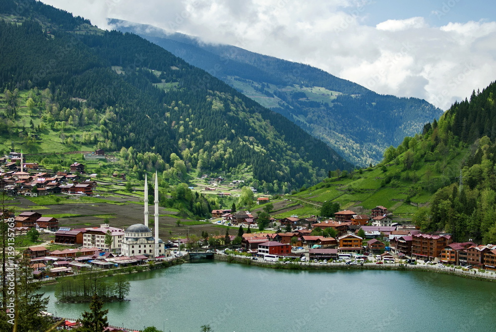 Uzungol - lake in the north-eastern part of Turkey